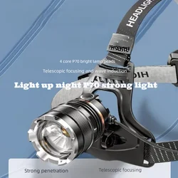 Xhp90.2 Super Powerful lamp Rechargeable Flashlight High Power Lamp 1000meters light 2*18650 Fishing Lantern