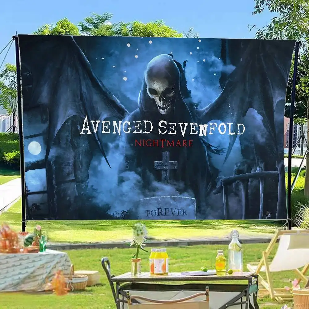 classic A-avenged band S-sevenfold Banner Art Printing Japanese Wall Flag Anime Wall Hanging Home Decor