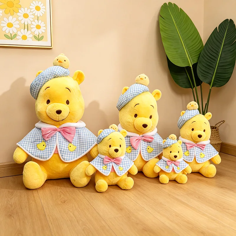Sitzender Winnie Puuh Plüschpuppe Niedlicher Pooh Bär Stofftier Weiches Flauschiges Cartoon-Tier Plüschtier Heimdekoration Geburtstagsgeschenk Puppe