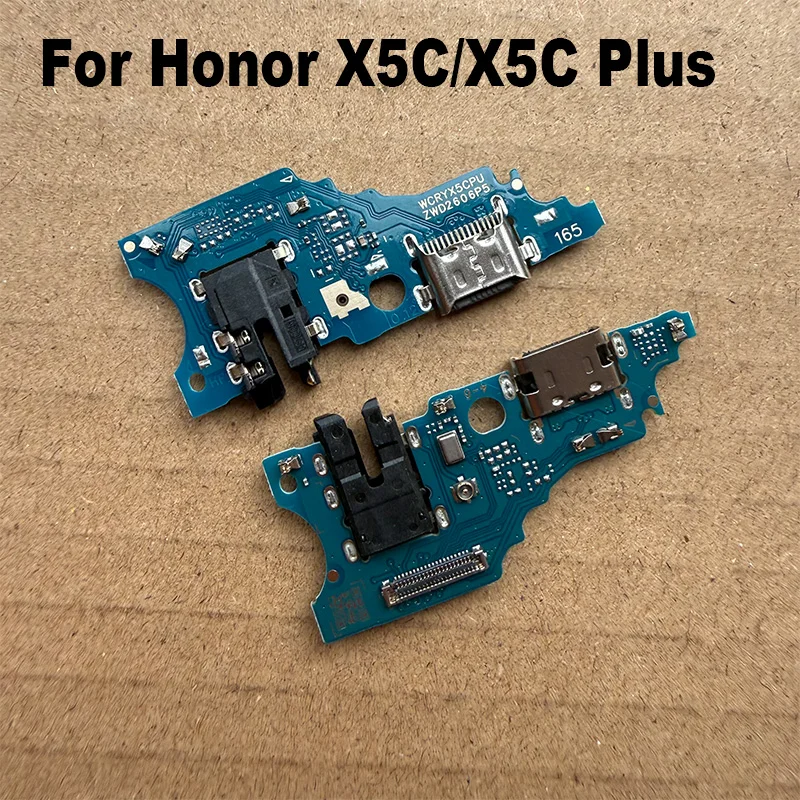 For Huawei Honor X5C / X5C Plus USB Charging Dock Port Mic Microphone Connector Board Flex Cable Repair Parts Global