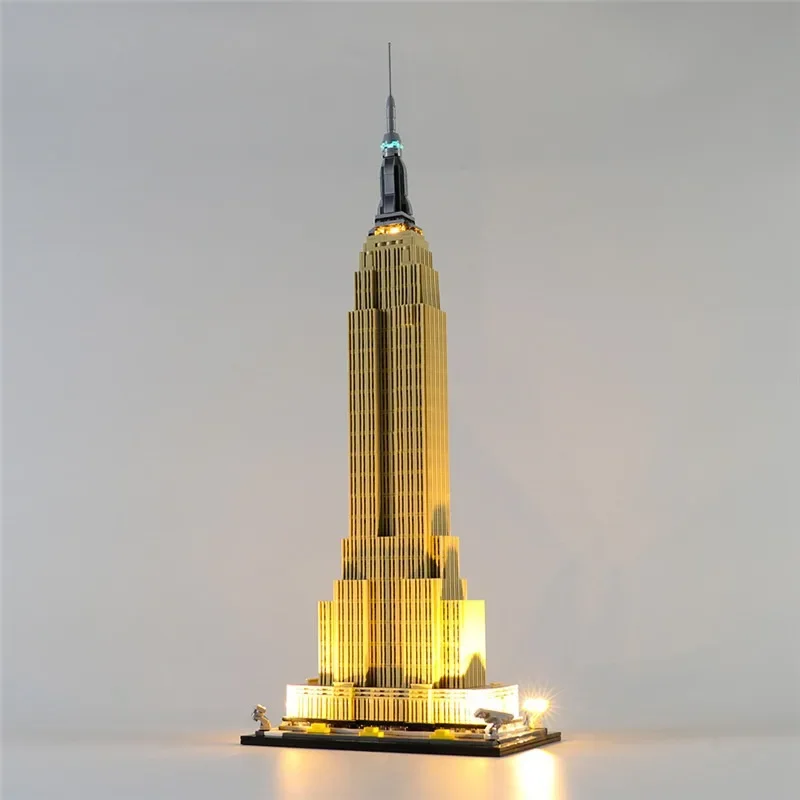 Juego de iluminación de arquitectura de arte y artesanías para 21046 Empire State Building, no incluye bloques de construcción (solo Kit de luz Led)