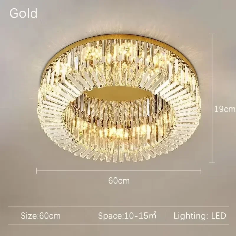 JIANKEXING Kristall-Pendelleuchten im europäischen Stil für Schlafzimmer, Decke, moderne Heimdekoration, Ornamente, Innenbeleuchtung, Wohnzimmerlampen 6