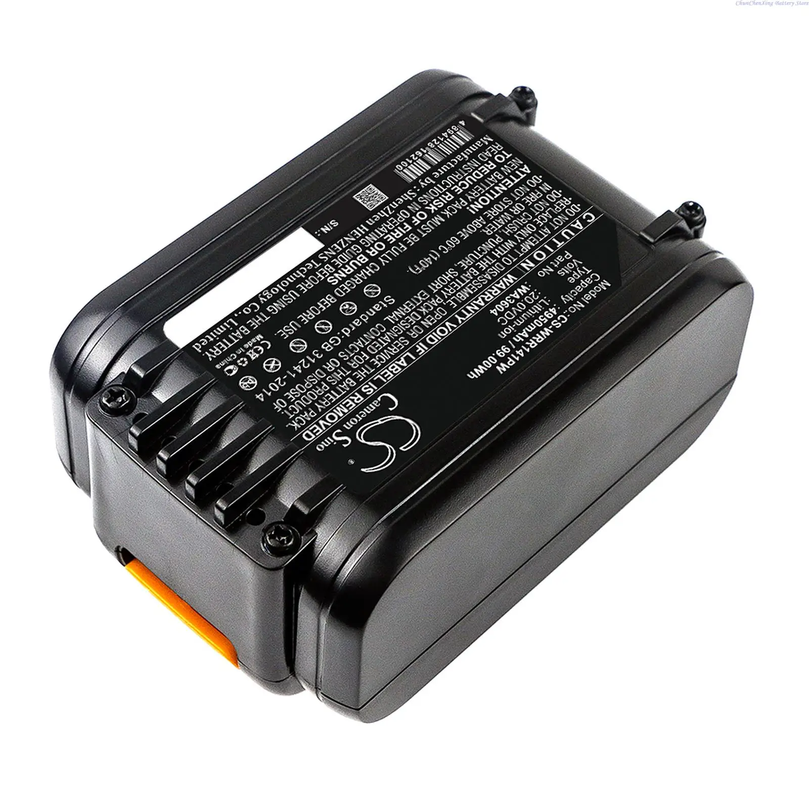 100% nueva batería para cortacésped de 4950mAh WA3604 WA3553 para Worx WR141,WR141E,WG790E,WG791E,WR142E,WR143E,WR153E,M800,M1000,M700,L1500
