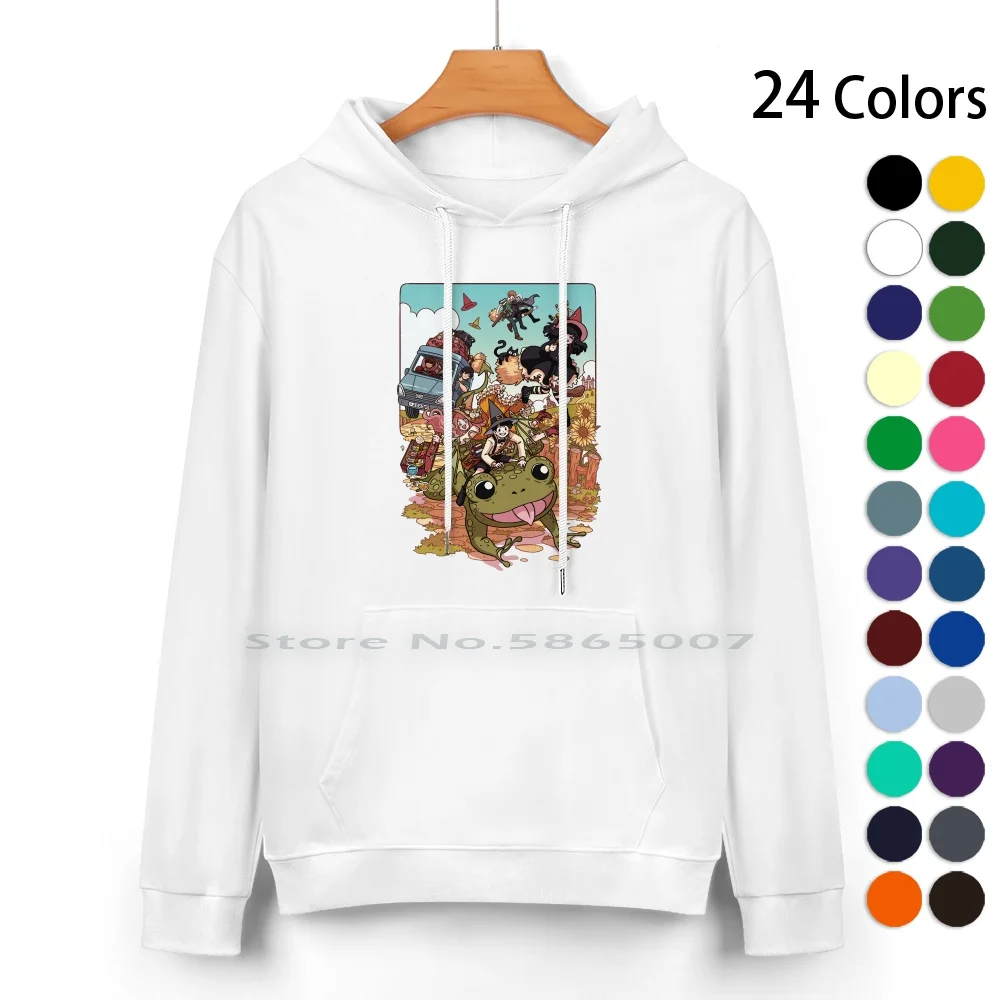 Sudadera con capucha gigante de Carlo, suéter de algodón puro, 24 colores, con capucha, Webtoon, Comic Witches, danela, Dorian, Wytte, gemelos,