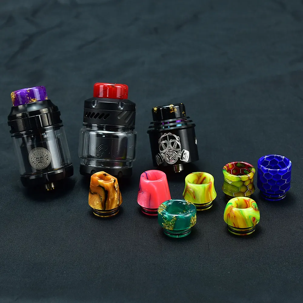 Wolfcoolvape 810 drip tip Drip Tip 810 Metal Resin Holder for kylin mini v2 rta Zeus X RTA Dead Rabbit 3 RTA