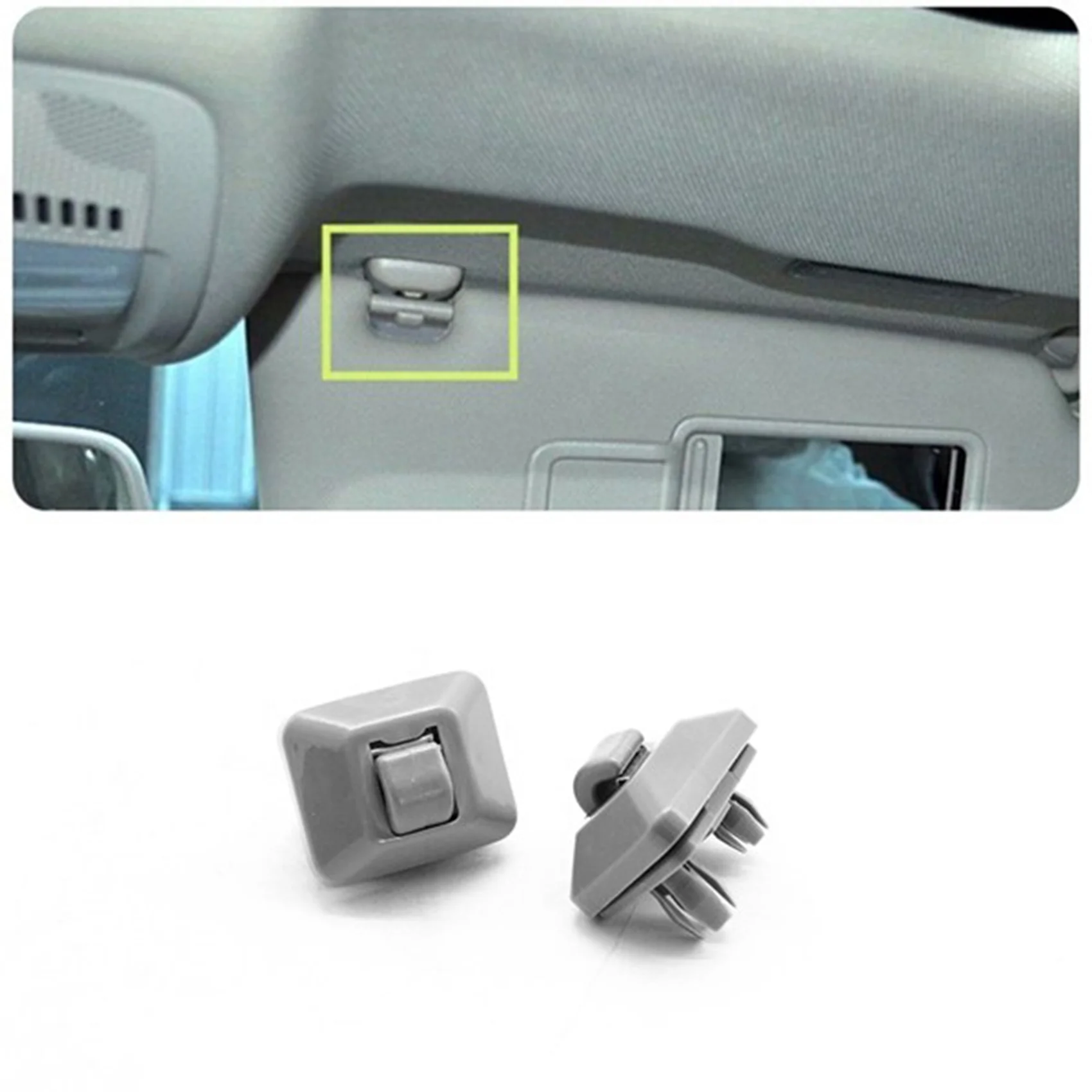 Installeren Zonneklep Clip Clip Interieur Zonneklep Haak Clip Beugel voor-Audi A1 A3 A4 A5 Q3 Q5 8U 0857562