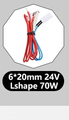 Trianglelab 24V 70W Heizpatrone Rot 6x20mm Mit 100CM Kabel 3D-Drucker für V6 HOTEND Volcano MK8 MK9 CR-10 Ender 3 – Detail 11