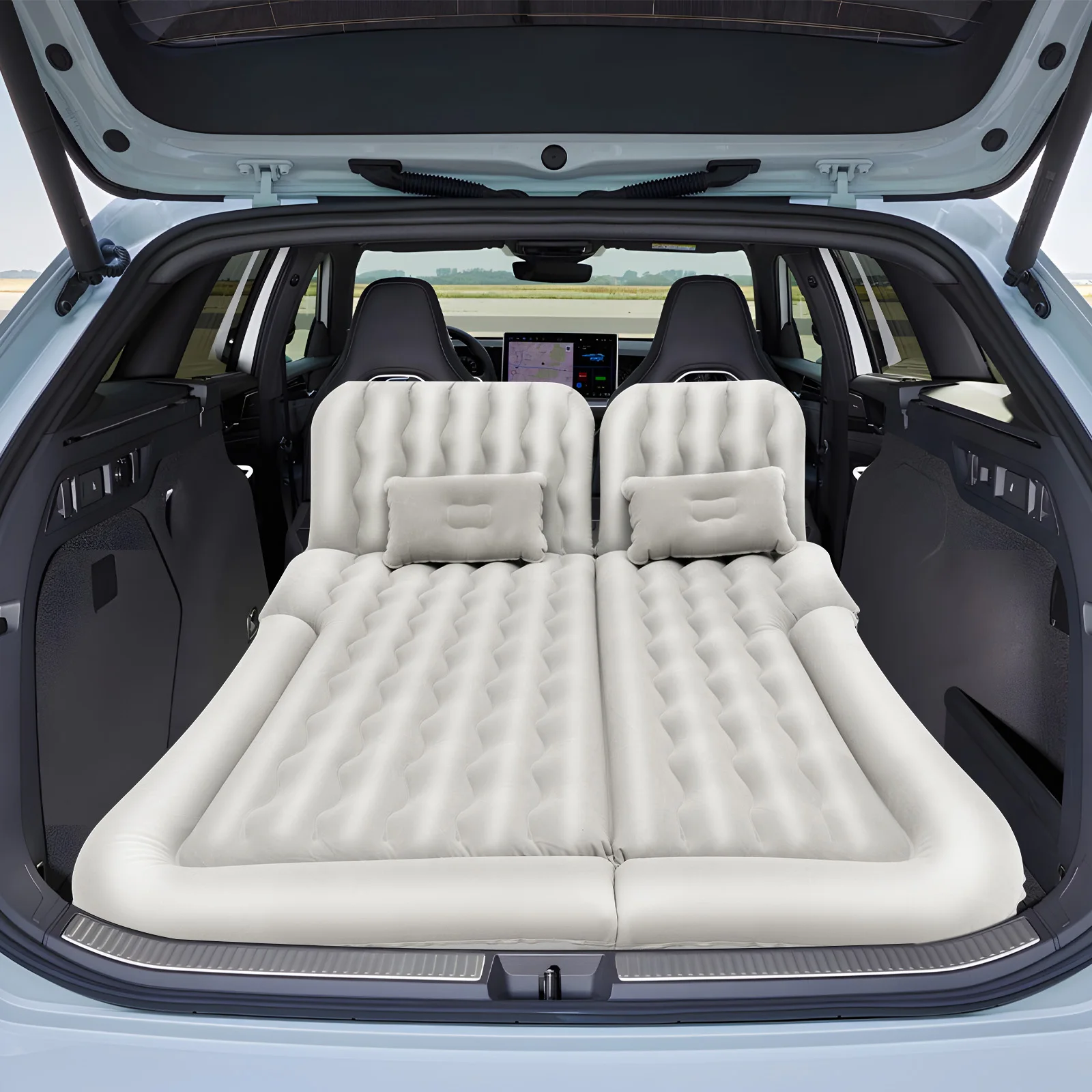 For SUV Truck Van Car Air Bed Inflatable Cushion Air Mattress Backseat with Pump