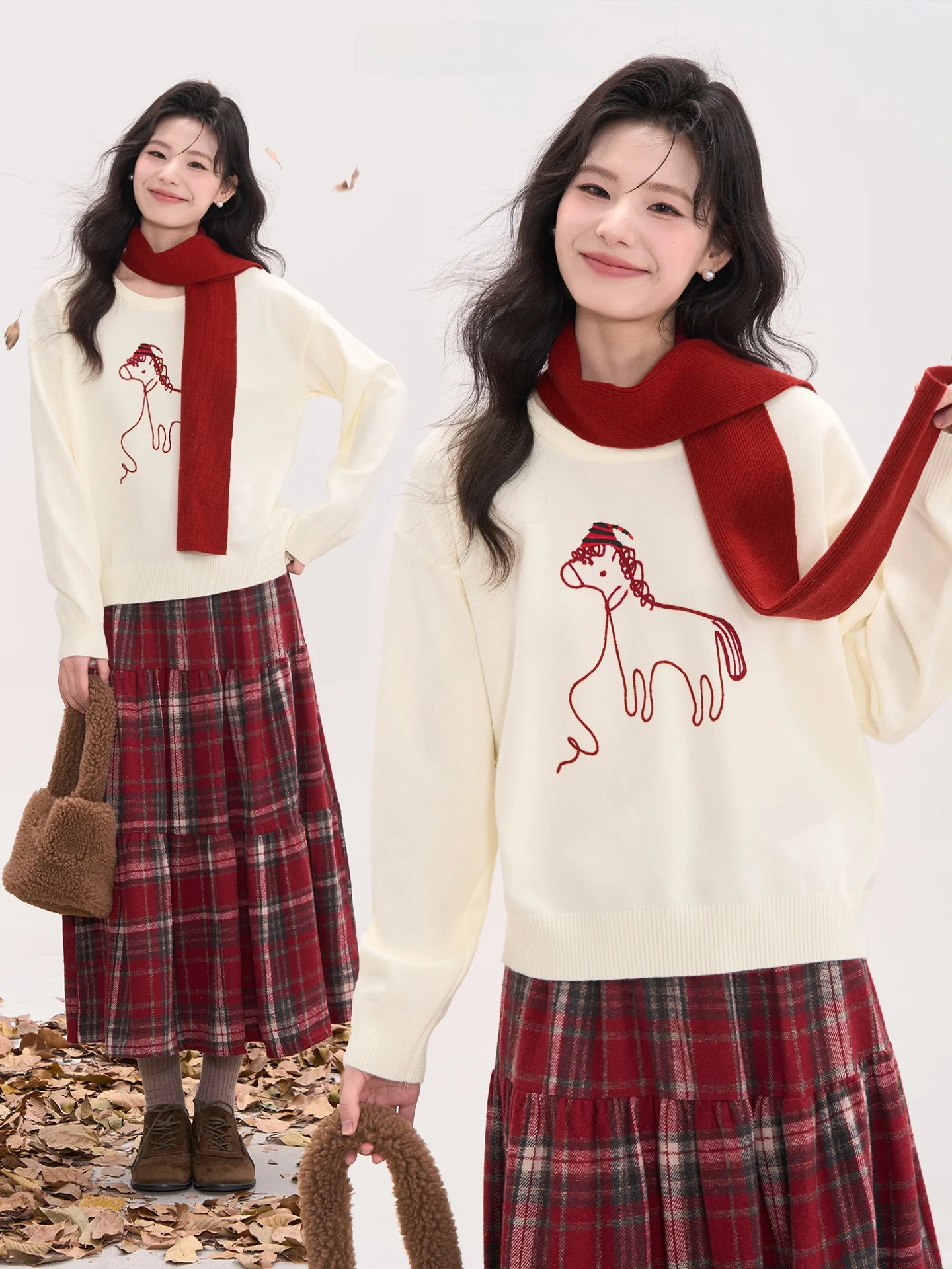 

Коврик в полоску вязаный свитер для женщин осень антивозрастной цветной шарф Blo верхний подол окно Heme North Island