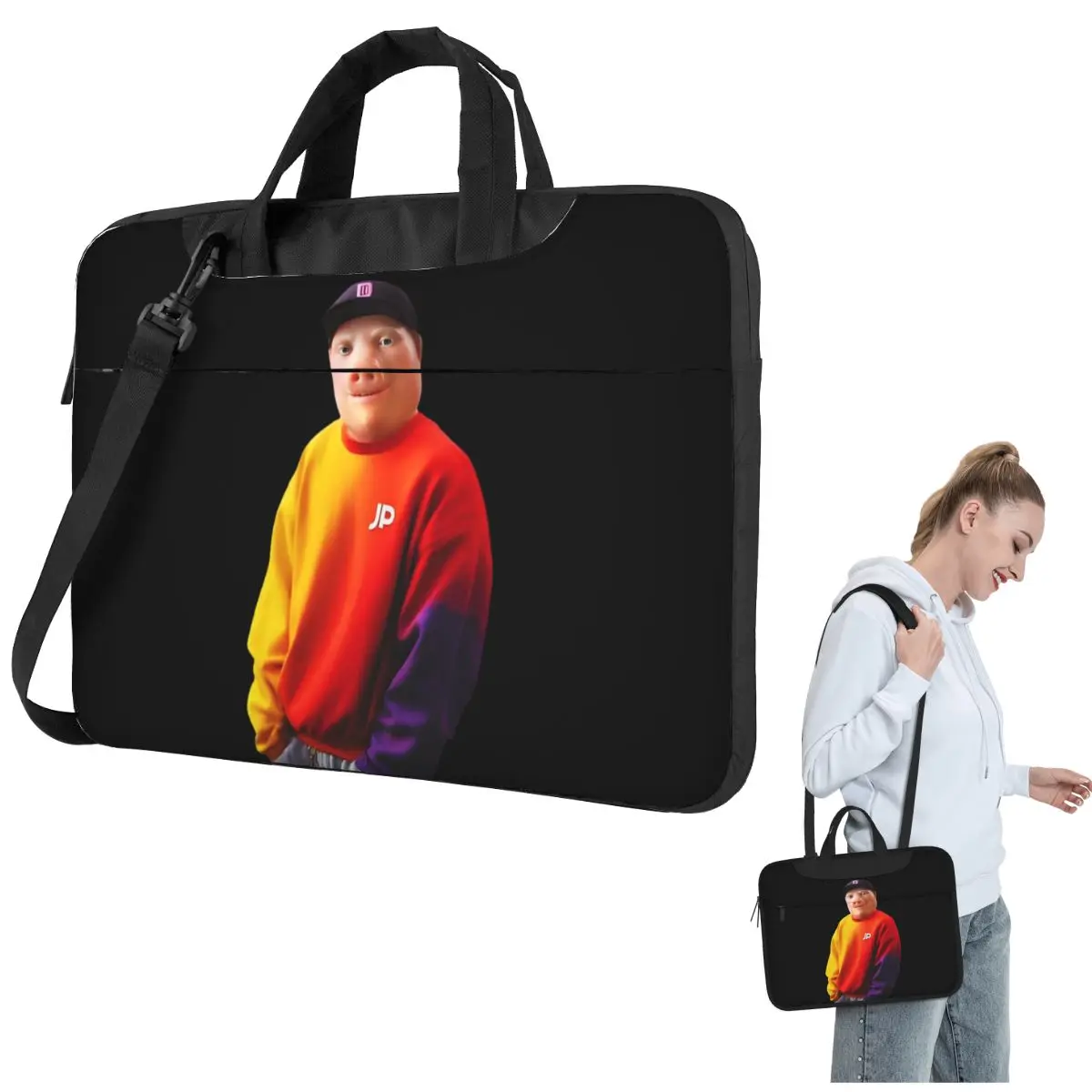 

John Pork In Street Wear Laptop Bag Protective Case Computer Bag 13 14 15.6 Inch Crossbody Notebook Pouch For Macbook Pro Air