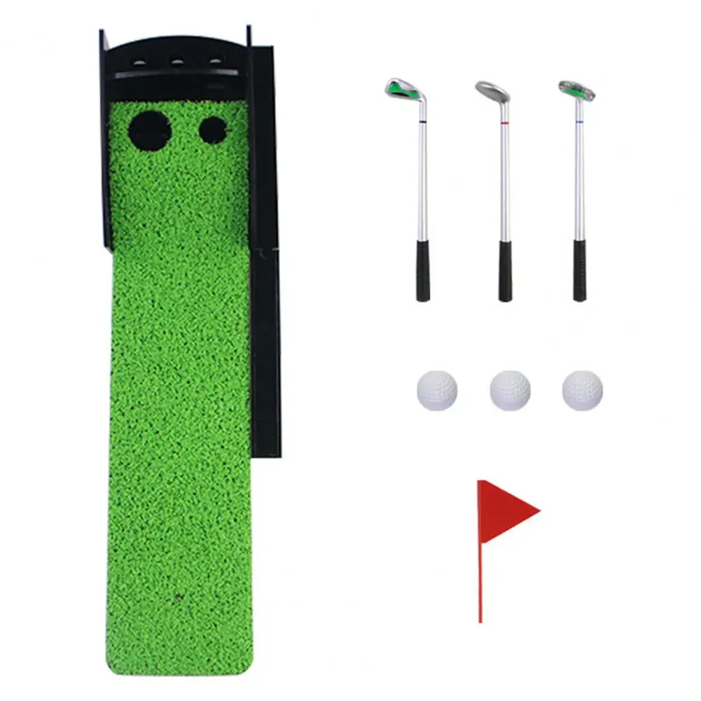 

Recyclable Barrel Pen Desktop Golf Putting Set for Men Mini Golf Clubs Putter Trainer with Putting Mat Accessories for Dad Boss