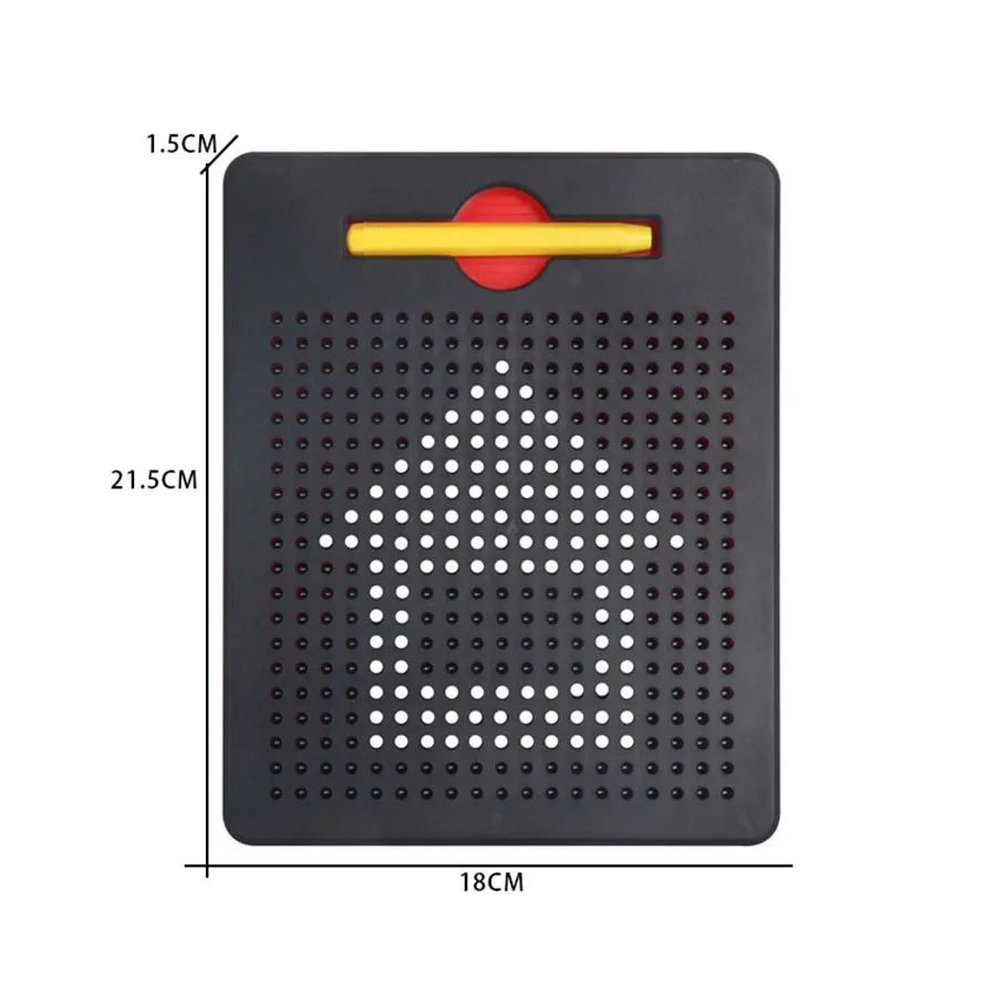 아이용 마그네틱 볼 스케치 패드, 태블릿 드로잉 펜 보드, 마그네틱 스타일러스 포함, 몬테소리 교육 여행 활동 자석 장난감