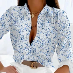 New Women's Long Sleeve Shirt Spring Autumn 3D Print Patterns Fashion Trend Shirt Streetwear Clothing Casual Blouses Tops Ladies
