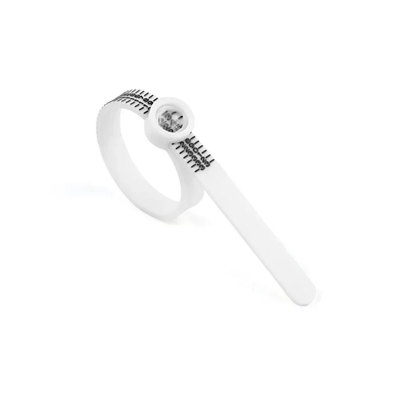 Ringgrößer mit Lupe – US/UK/EU/HK Schmuck-Messlineal für Fingergröße, Ringgrößen-Messwerkzeug