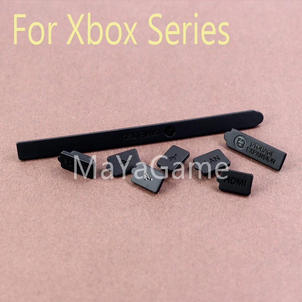 10sets Anti Dust Plug Set For XBOX Series S X Gaming Console Host Port Filter Jack Silicone Rubber Dustproof Cap Cover Wholesale