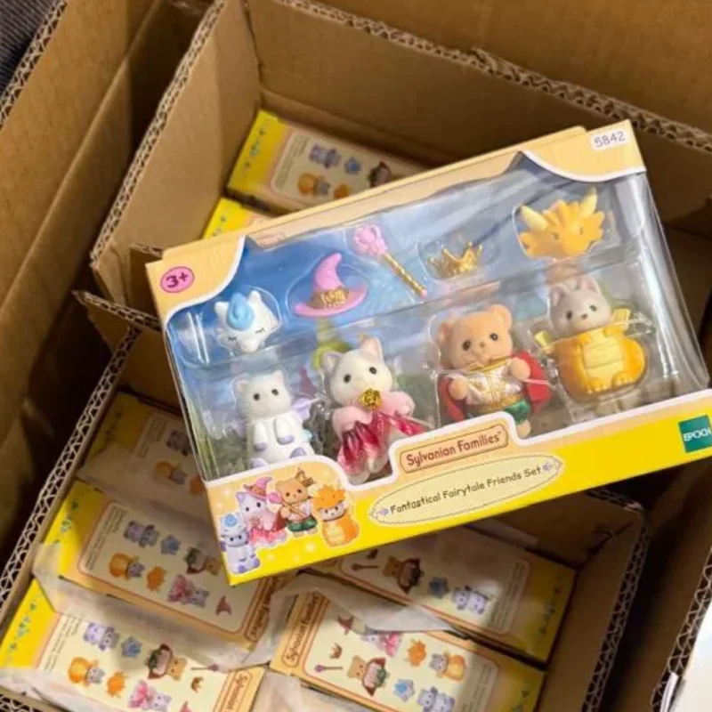 Anime Sylvanian Families Fantasy Fairy Tale Friends Set Doll Figure Kawaii Decorazione Modello Ornamento Regalo di compleanno Giocattolo