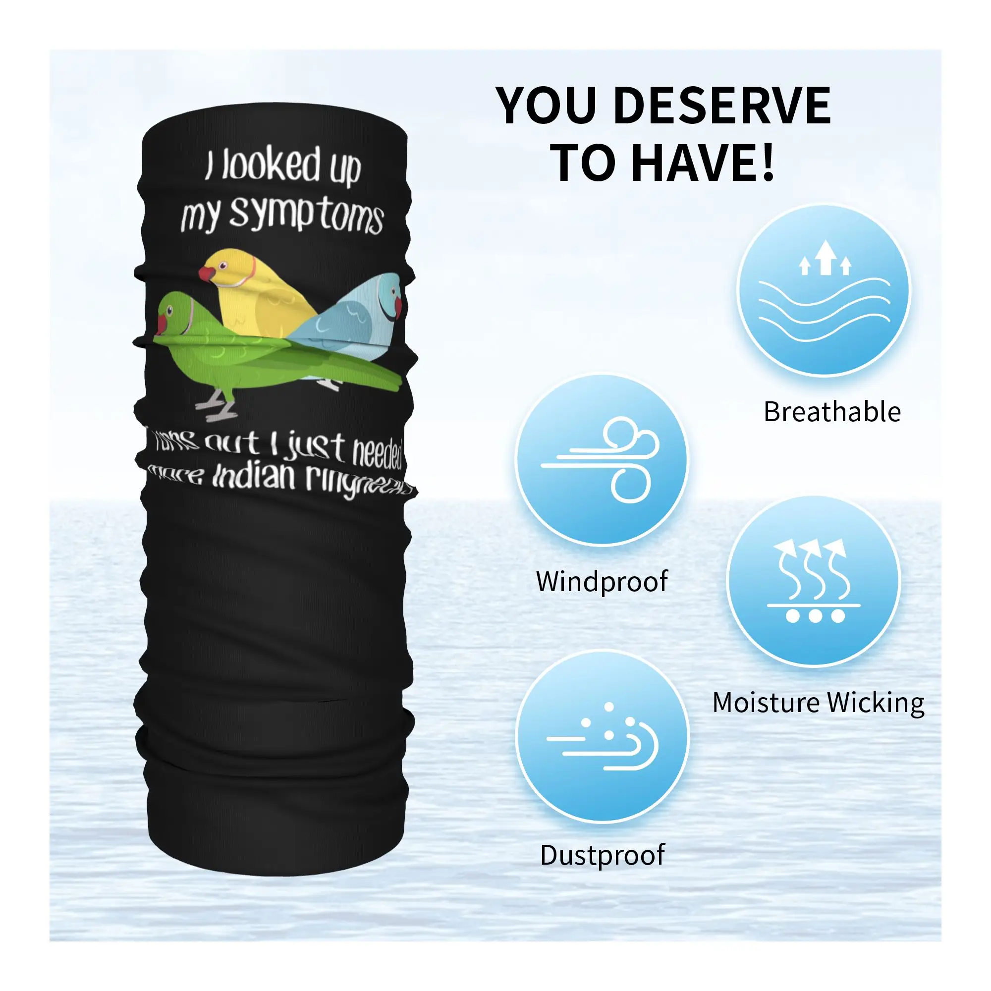 Need Yellow Ringneck Parrot Bird Bandana Neck Cover Printed Magic Scarf Balaclava Outdoor Sports for Men Women Adult Windproof view 4