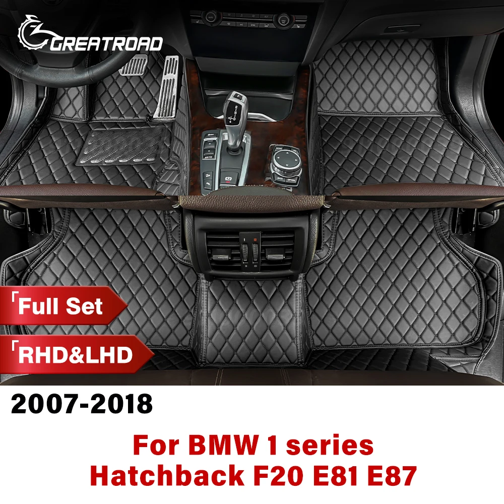 

Для BMW серии 1, хэтчбек F20 E81 E87 2007-2018 гг., автомобильный коврик на заказ, автомобильный ковер, аксессуары для интерьера, защитные