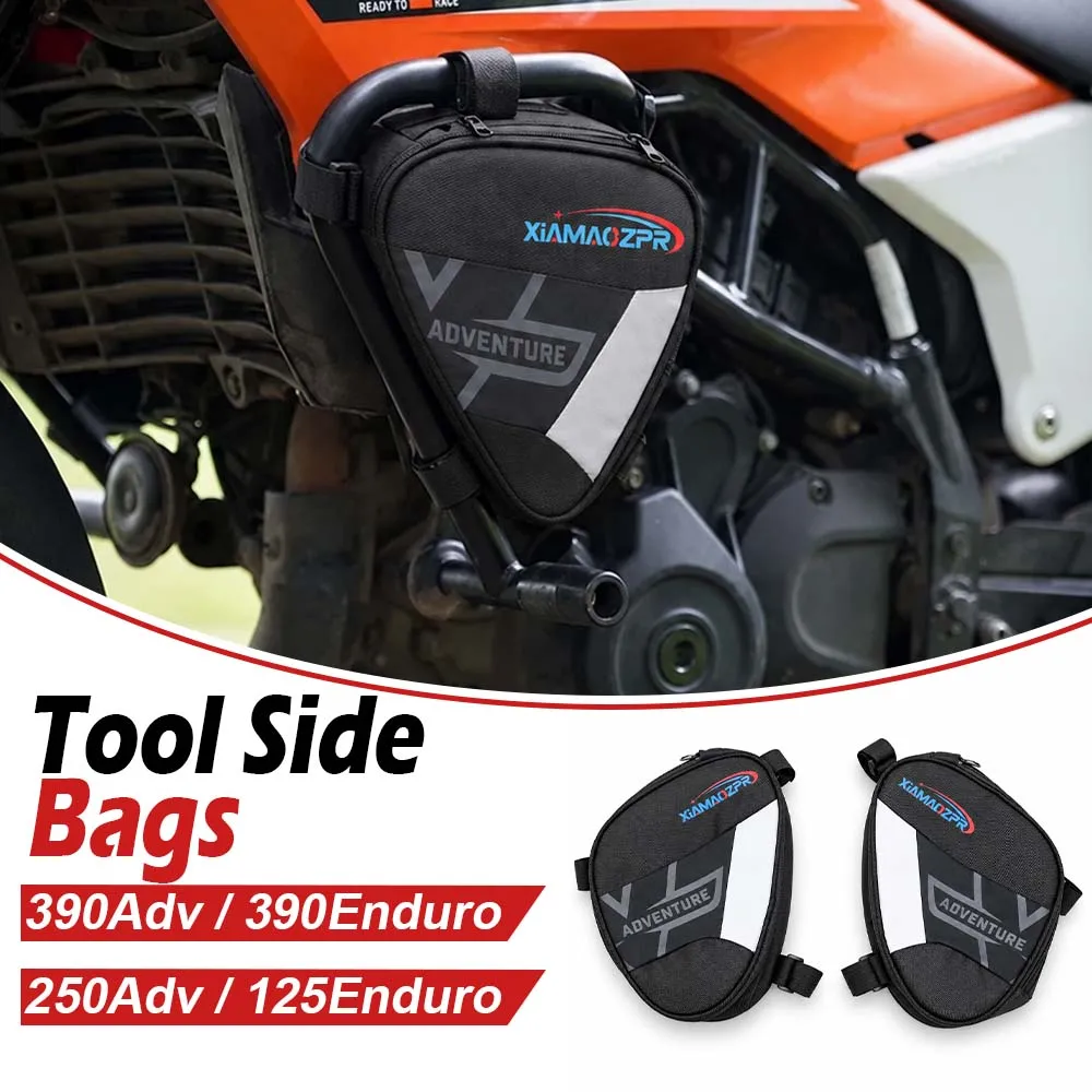For 390 250 Adventure 390 125 Enduro 390ADV 250ADV ADV X R 2025-2026 Motorcycle Frame Crash Bars Bumper Bag Waterproof Tool Bag