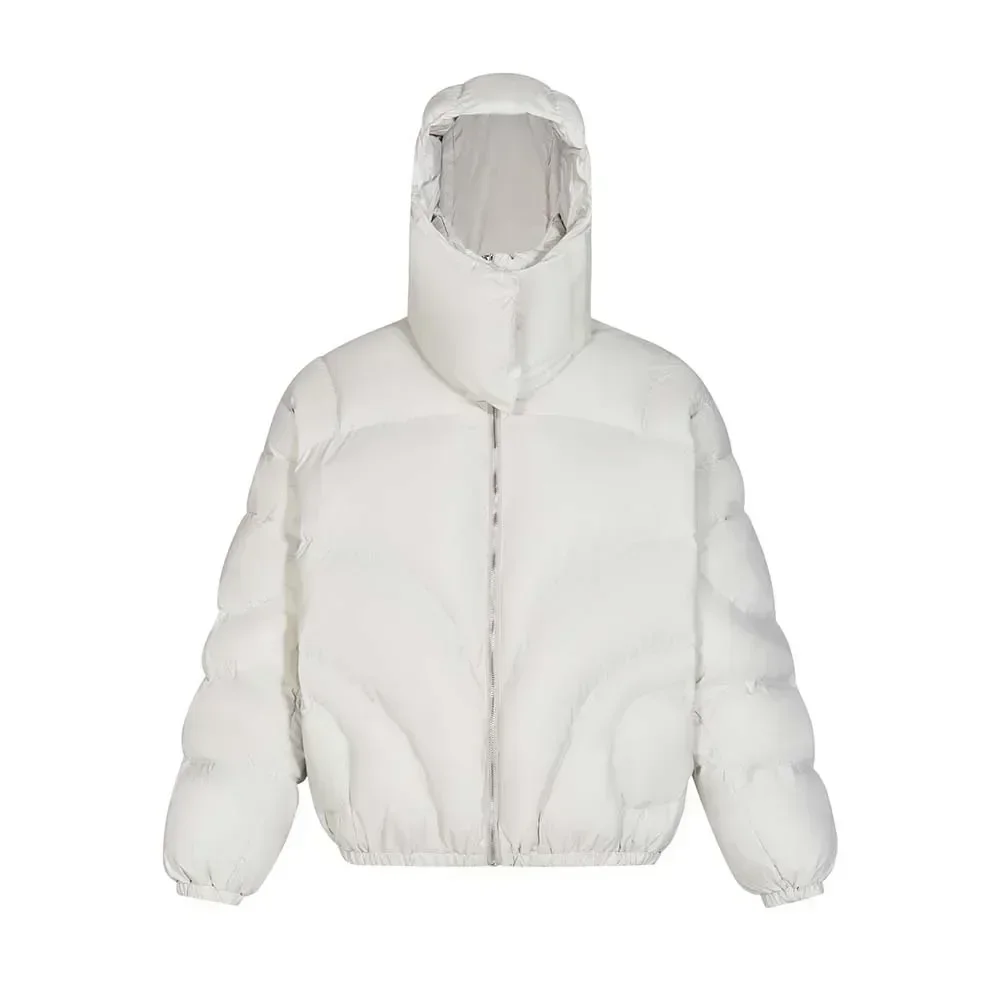 Jaqueta Puffer Extreme Masked feita para homens, designer Hip Hop, casaco de algodão, inverno, LM06