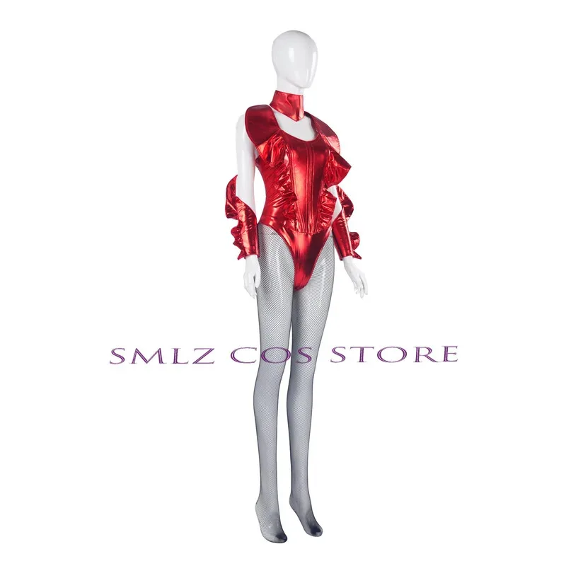 Anime Skye Riley Cosplay Kostüm Sexy Frau Sing Song Rot Overall Outfits Halloween Party Anzug für Frauen
