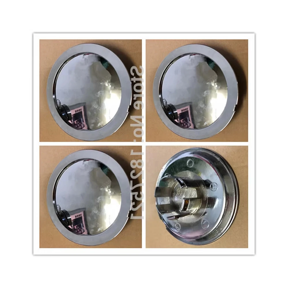 4pcs Chrome Wheel Center hub Cap Caps Cover 3CM Lug Without Logo Fit 120mm Badge Emblem Sticker DIY your Logo replace 4E0601165A