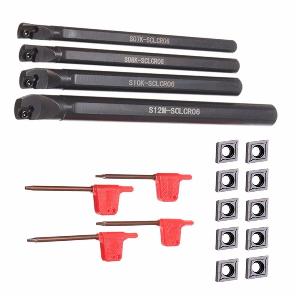 Industrial Standard SCLCR06 Lathe Boring Bars paired with Quality Carbide Insert Pack Ensuring Long Lasting Performance