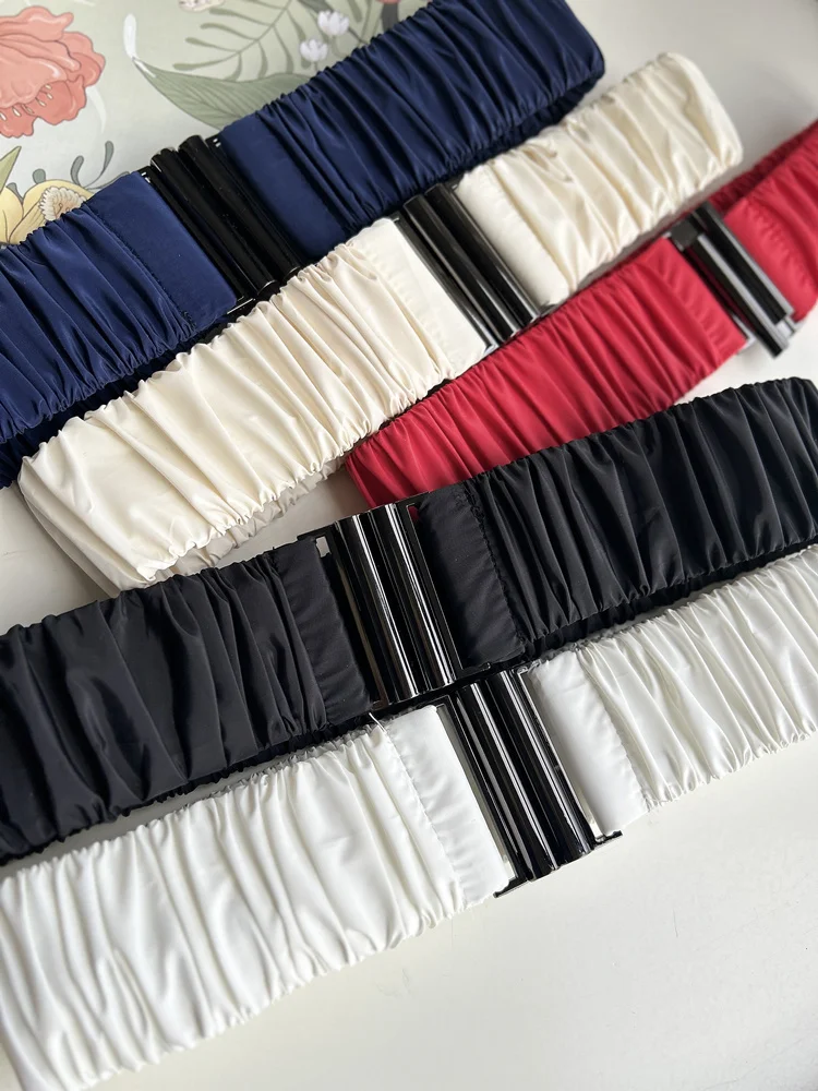 Новый тканевый корсет с эластичной резинкой на талии, ремни для женщин, аксессуары для юбки, декоративные широкие простые универсальные платья, ремень для куртки
