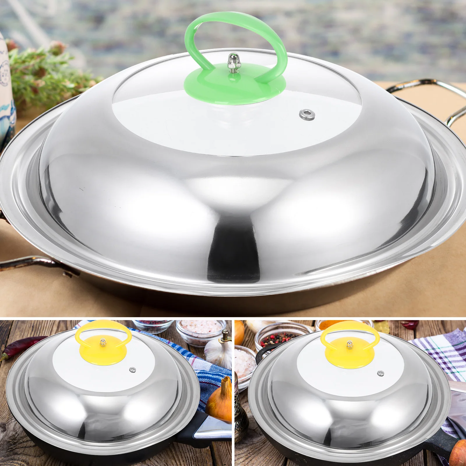 

12Pcs Pan Lid Holding Handles Universal Pot Cover Knobs Heat Resistant Kitchen Lid Replacement Accessories Pot Accessory