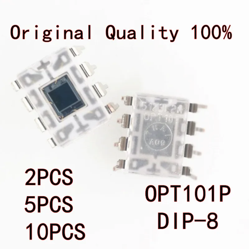 2-10PCS/LOT PT101 OPT101 OPT101P DIP8 Photoelectric Sensor New In Stock Original Quality 100%