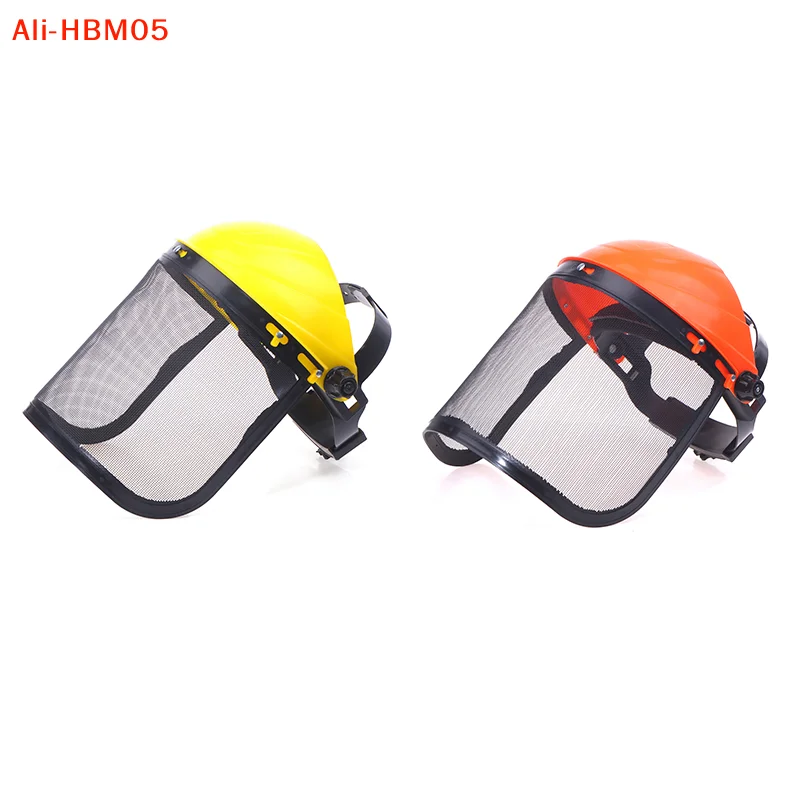(HB05) Safety Helmet Hat Garden Grass Trimmer With Full Face Mesh Protective Mask For Logging Brush Cutter Forestry Protection