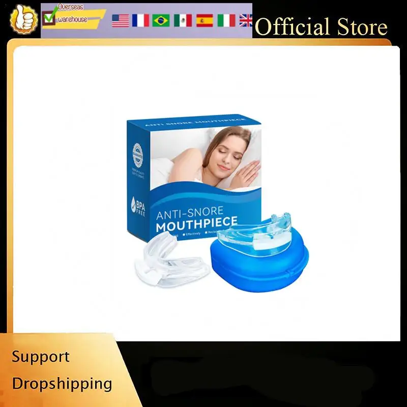 

1pc BPA Free Anti Snore Mouthpiece, Custom Fit Adjustable No Snore Device, Teeth Grinding Solution for High Quality Sleep