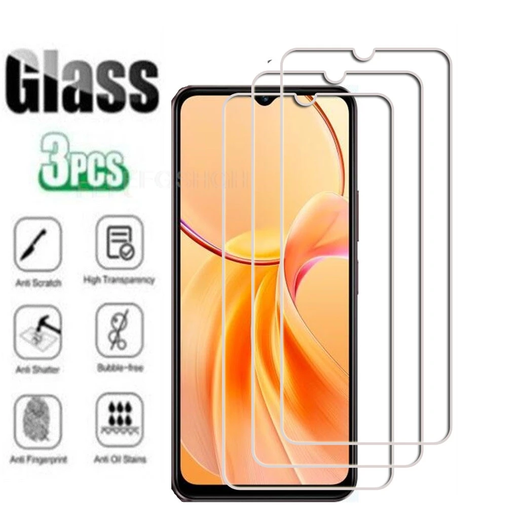 3 Pcs 9H Protective Glass FOR Vivo iQOO Z9 Lite 5G 6.56