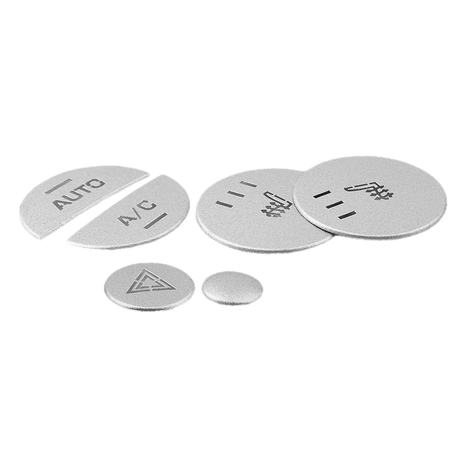 Autocollants de boutons de climatisation de voiture en alliage d'aluminium, boutons de commande centraux, décalcomanies pour Range Rover Evoque 2012-19, 1PC