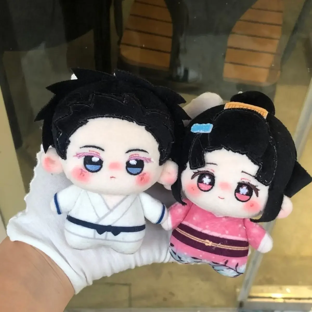 Stuffed 10CM  Anime Game Akaza Koyuki Cosplay Cotton Doll  Toys Attribute Plushie  Pendant Keychain Christmas Present Gift