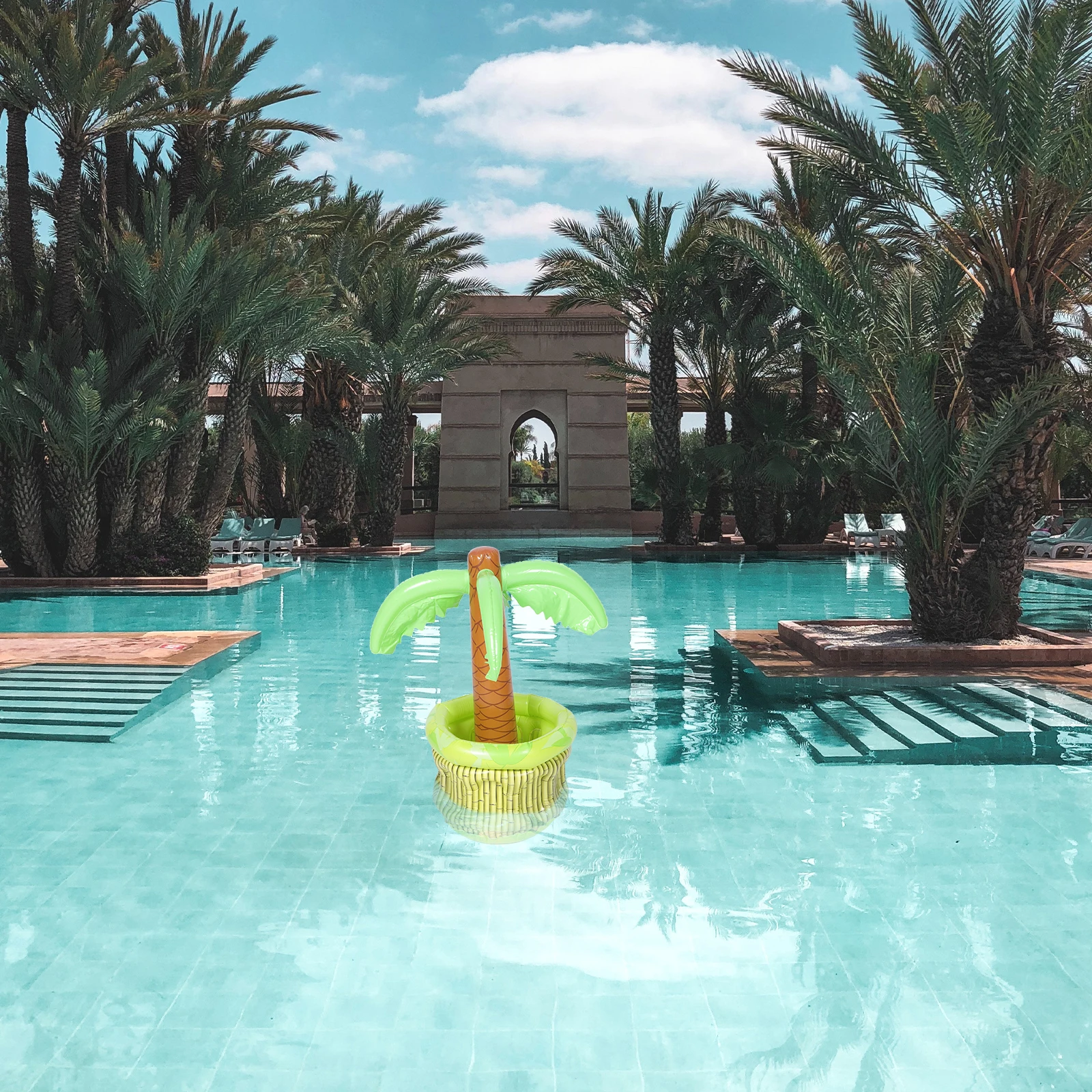 

Inflatable PVC Coconut Tree Ice Bucket Portable Outdoor Cooler Fun Hawaiian Beach Party Beer Holder Ice Cube Storage