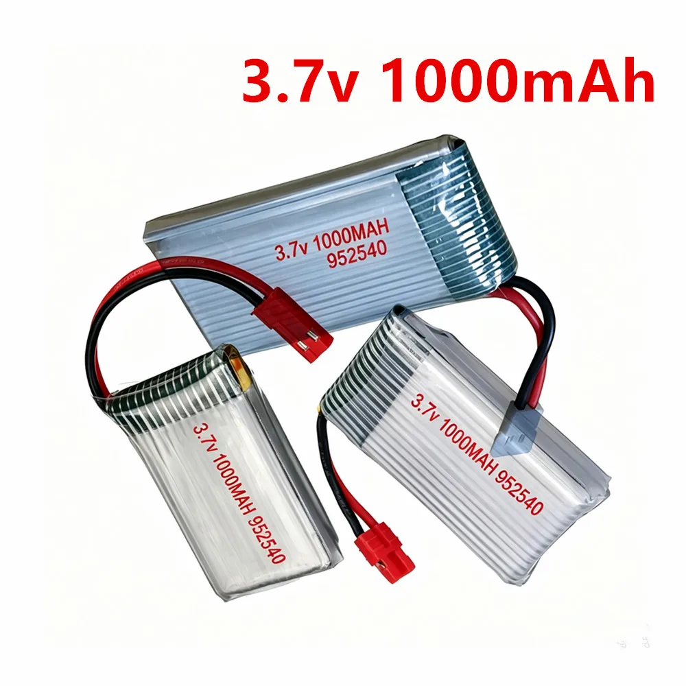 3.7V 1000mAh 25c Lipo Battery and Charger for Syma X5 X5C X5C-1 X5S M68 CX-30 X5HC X5HW X5UW X400 X500 X800 HD1315 RC Drone Toy
