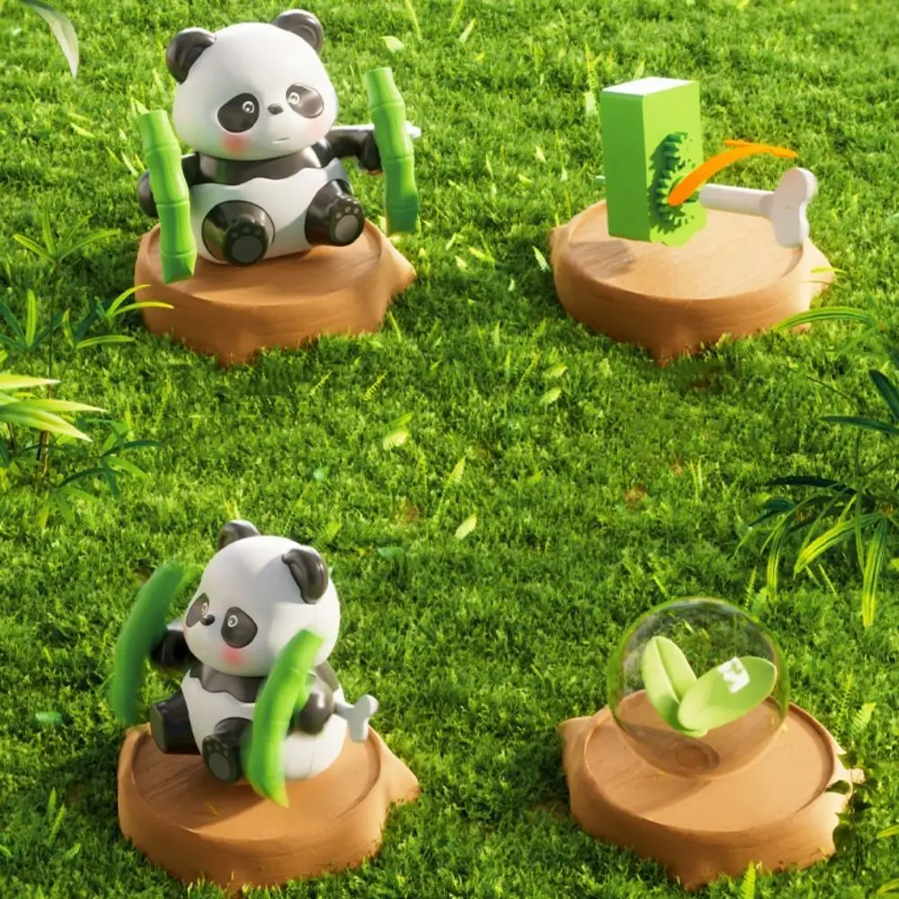 Swing Forward Panda Clockwork Toys Interactive Movable Anime Panda Wind-up Toy Funny Cute Swing Walk Crawling Toys Baby/Toddlers