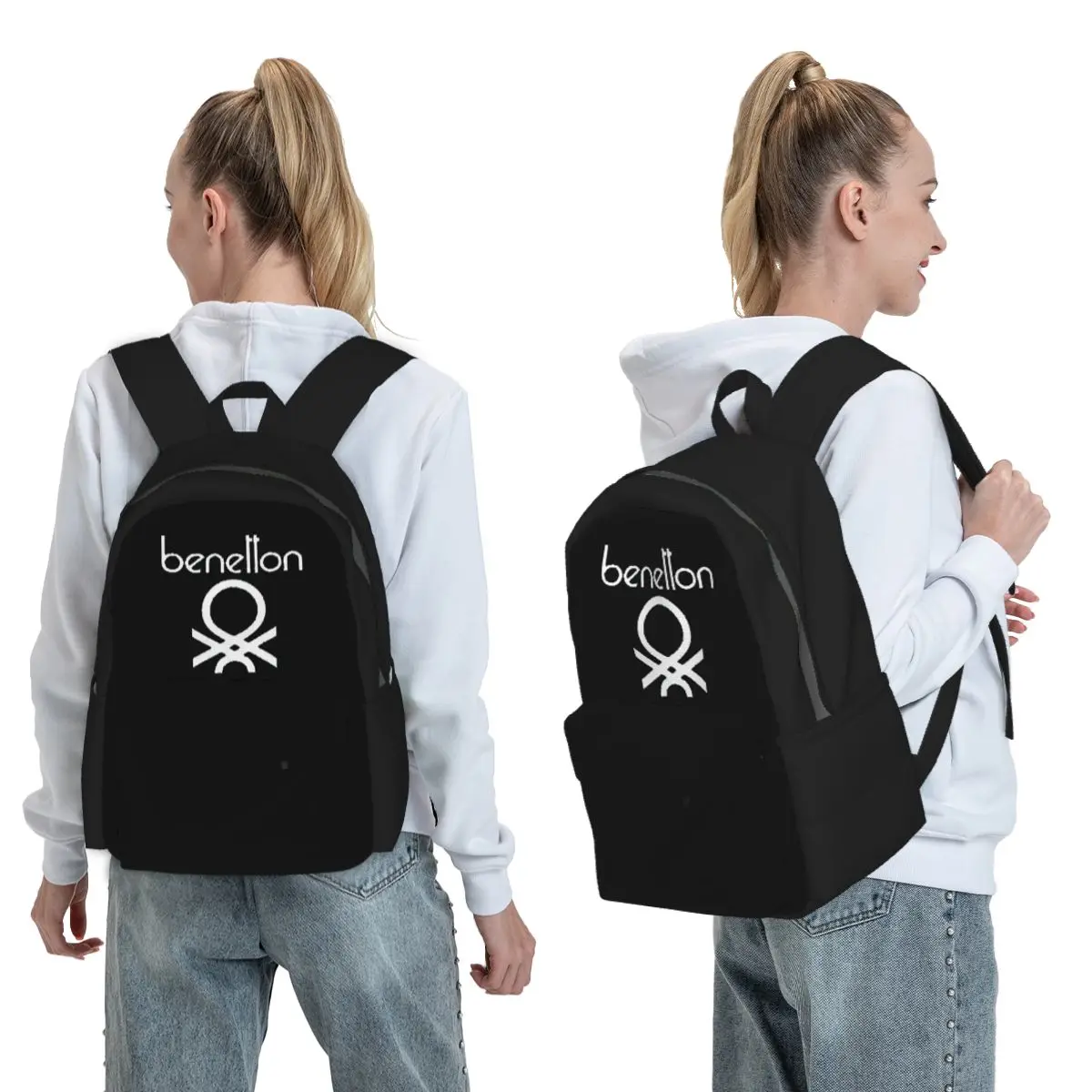 Mochila Benetton Formula Team 80s Collection, mochila escolar para estudantes, bolsa escolar para crianças, bolsa de ombro para computador, para homens e mulheres