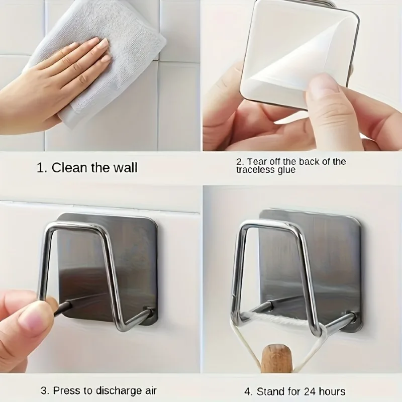 2Pcs Stainless Steel Sink Sponge Holder | Punch‑Free Rust‑Proof Draining Organizer