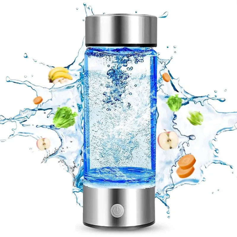 

420ml Hydrogen-Rich Water Cup Electric Hydrogen Rich Water Generator Bottle Titanium Quality Filter Portable Antioxidant Lonizer