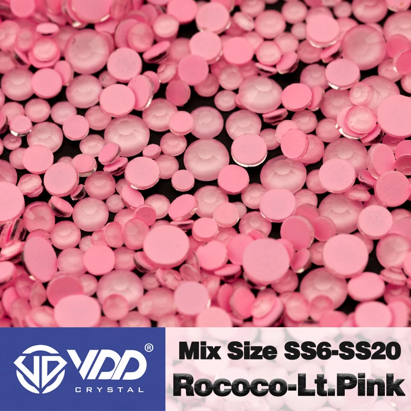 VDD Großhandel Neue Neon Farbe Mix Größe SS6-SS20 Glas Strass Kristall Hohe Qualität Flatback Steine DIY Nail art Dekorationen – Detail 9