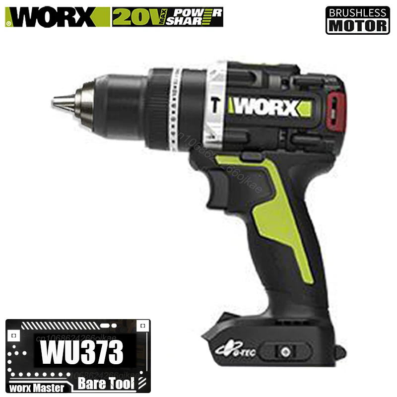 Worx WU373 Cordless Impact Drill Brushless Bare Tool 95Nm Heavy Duty 2000rpm 34000bpm Active Anti-twist Protection Share Kress