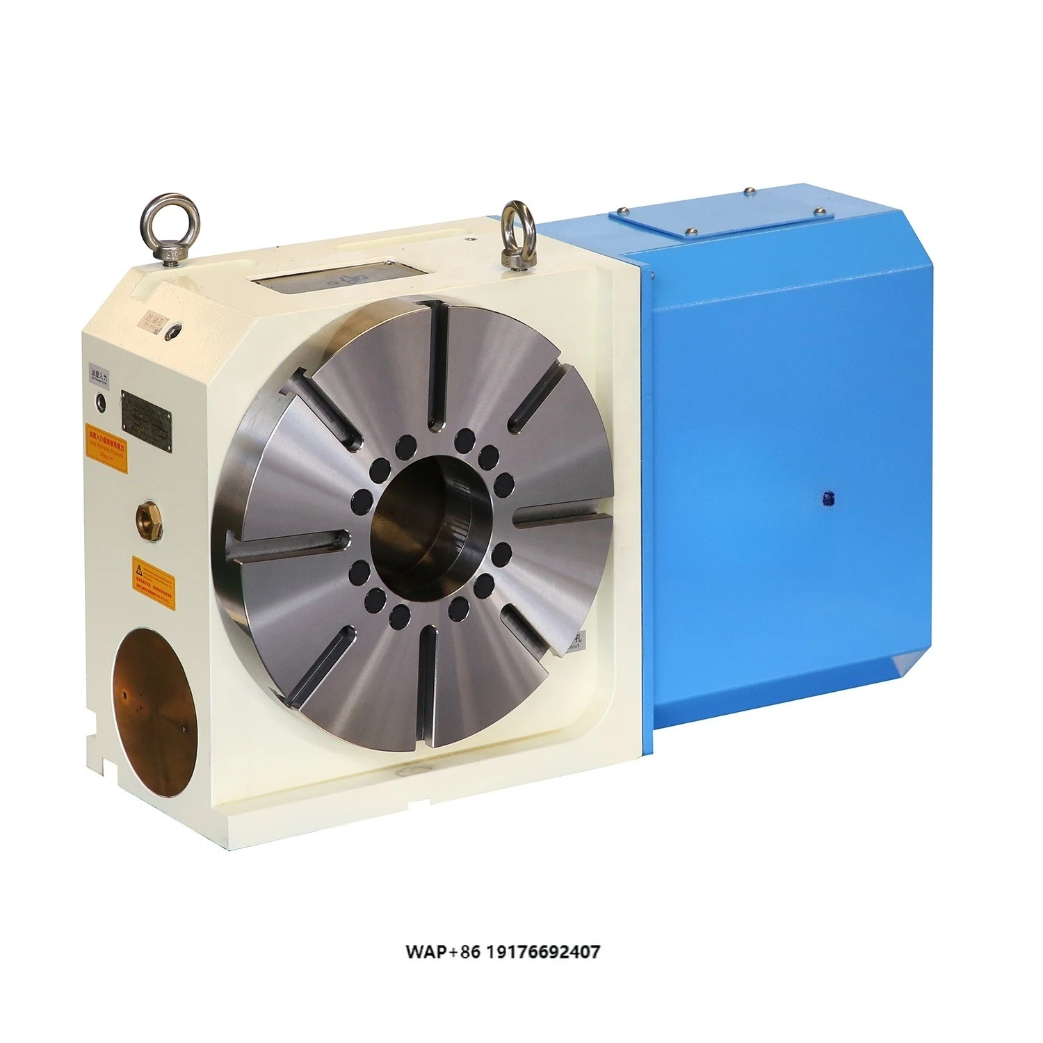 High Accuracy Kms200 Index CNC Rotary Table for Milling Machines Horizontal Tilting with Gearbox Motor Core Components