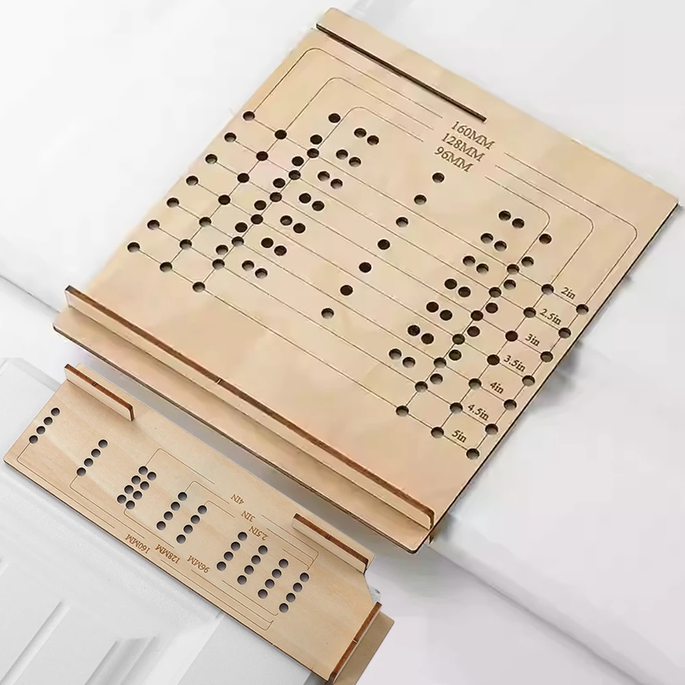 2 Stuks Kastdeur Handvat Boren Locator Lade Schoenenkast Handvat Snelle Positionering Houtbewerking Handvat Installatie Gereedschap