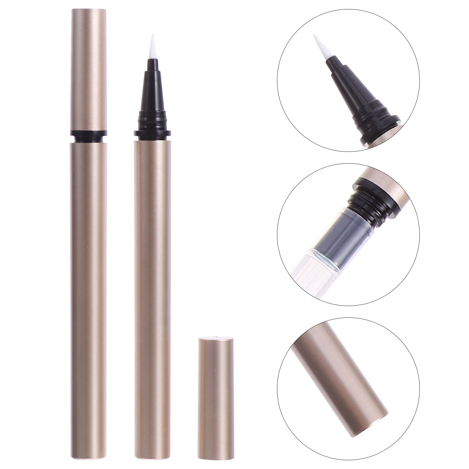 5-delige eyeliner lege pijp vloeibare pen hervulbare containerbuis lipglossbuizen witte vulling