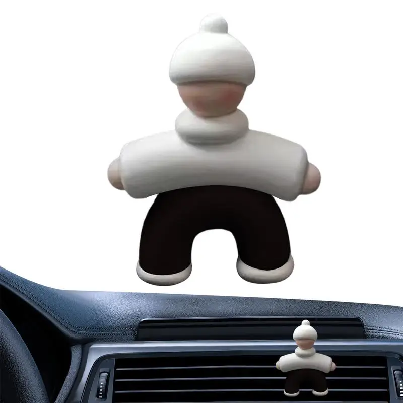 Car Aromatherapy Diffuser Cute Little Man Car Air Outlet Vent Freshener Exquisite Long Lasting Car Vent Air Freshener Car