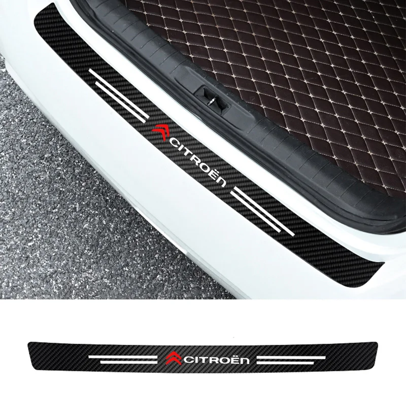 

Car Carbon Fiber Trunk Stickers Car Threshold Sticker For Citroen C4 C3 C2 Berlingo Picasso Jumper Cactus Auto Decorative Decal