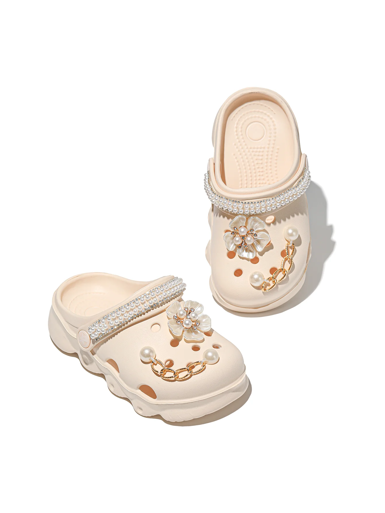 Kinder-Clogs, Leichte EVA-Gartenschuhe, Wasserdichte Rutschfeste Sandalen, Bequeme Slip-On Schuhe für Drinnen und Draußen 1214 – Detail 17