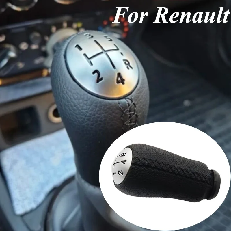

New Car Interior Accessories 5 Speed For Renault Laguna Megane 2 Clio 3 Scenic 2 Gear Shift Knob Stick Head Shifter Lever Handle